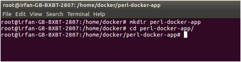 Docker Perl 应用程序 2