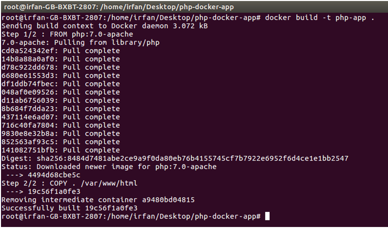 Docker PHP 应用程序 3