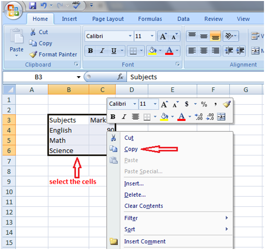 如何在Excel中复制粘贴数据