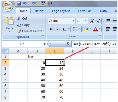 Excel如果函数具有计算4