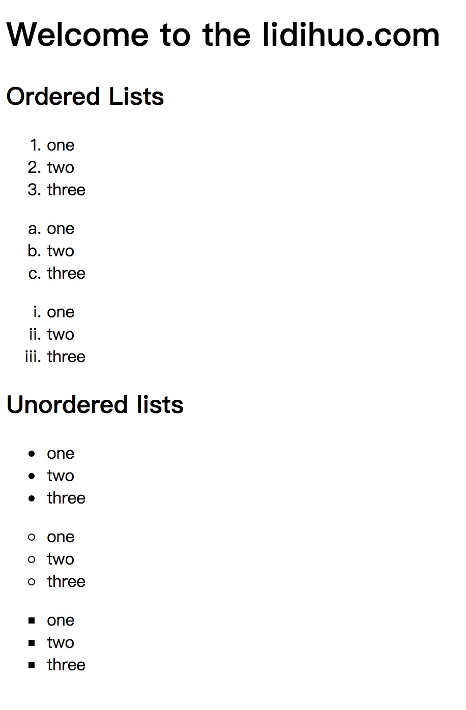 CSS list-style-type