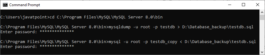 MySQL COPY数据库