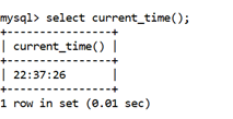 MySQL CURRENT_TIME()函数