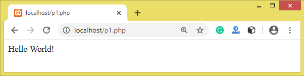 在 XAMPP 中运行 PHP 代码