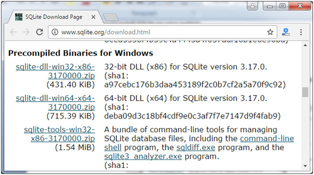SQLite安装1