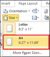 如何在Word文档中更改纸张大小