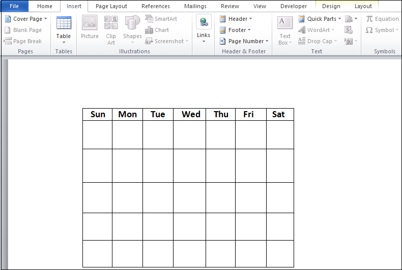 如何在Word文档中插入日历