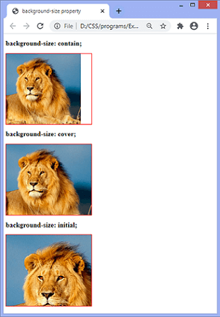  CSS background-size属性