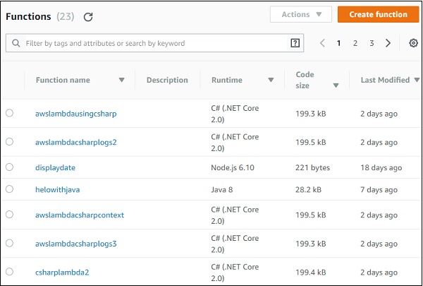 AWS 控制台使用