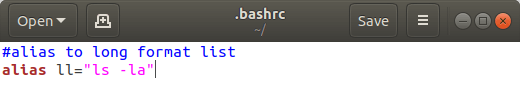 Bash Alias