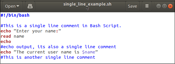 Bash Comments