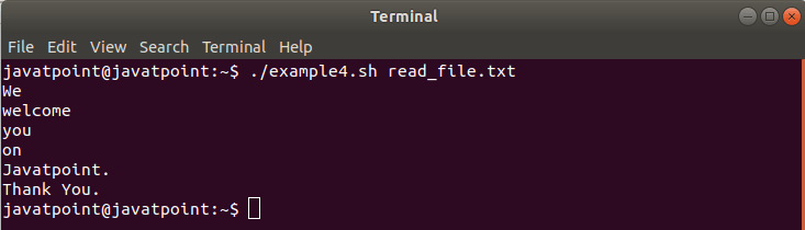 Bash Read File