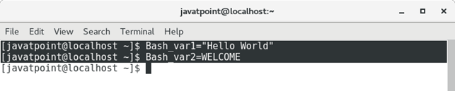 Bash Variables