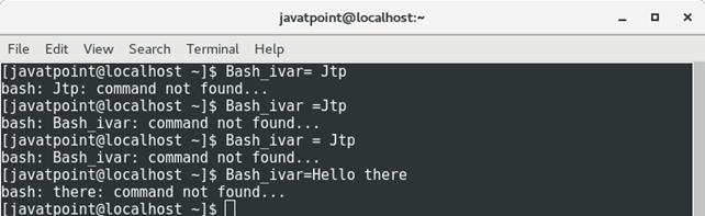 Bash Variables