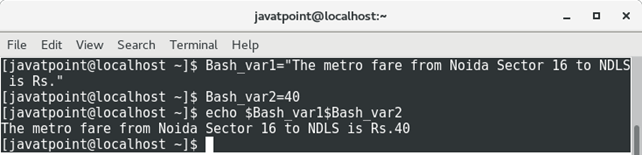 Bash Variables