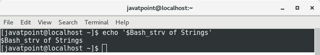 Bash Variables