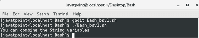Bash Variables