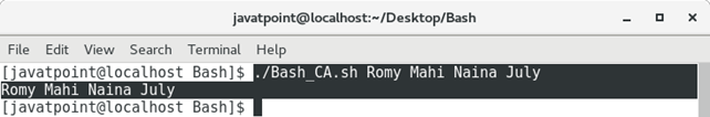 Bash Variables