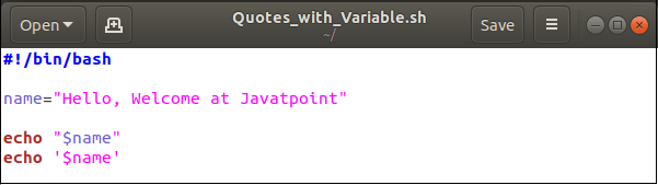 Quotes in Bash