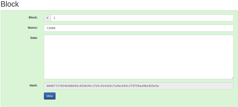 Blockchain Block Hashing