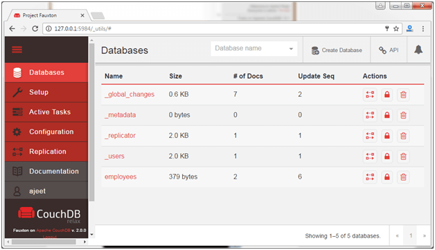 CouchDB Fauxton 1