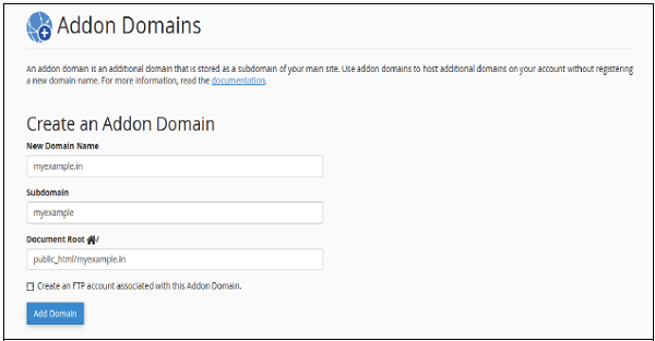 Addon Domains