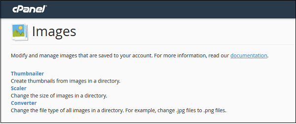 cPanel 图片