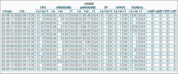 CPU 使用率