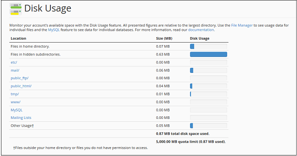 Disk Usage1