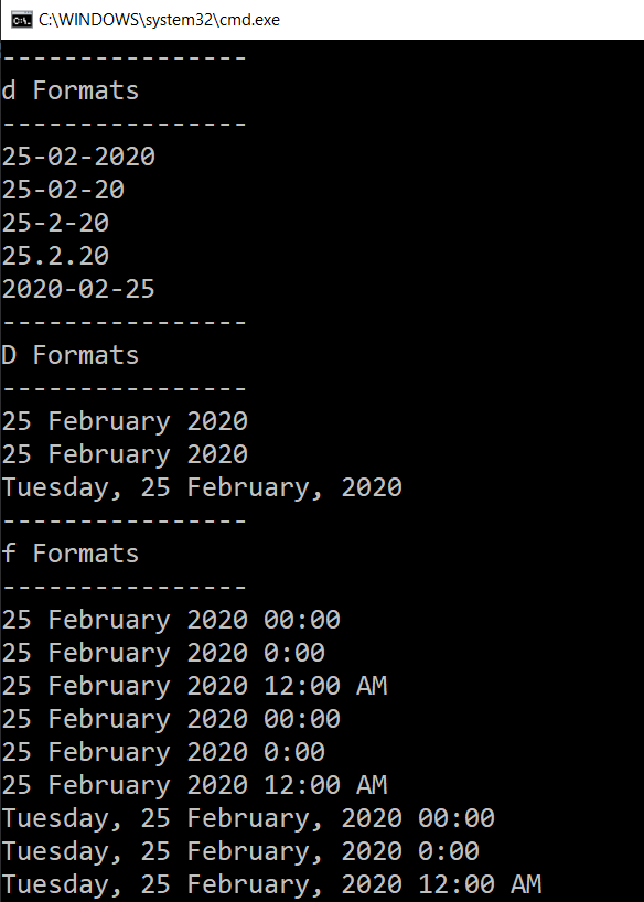 DateTime in C#