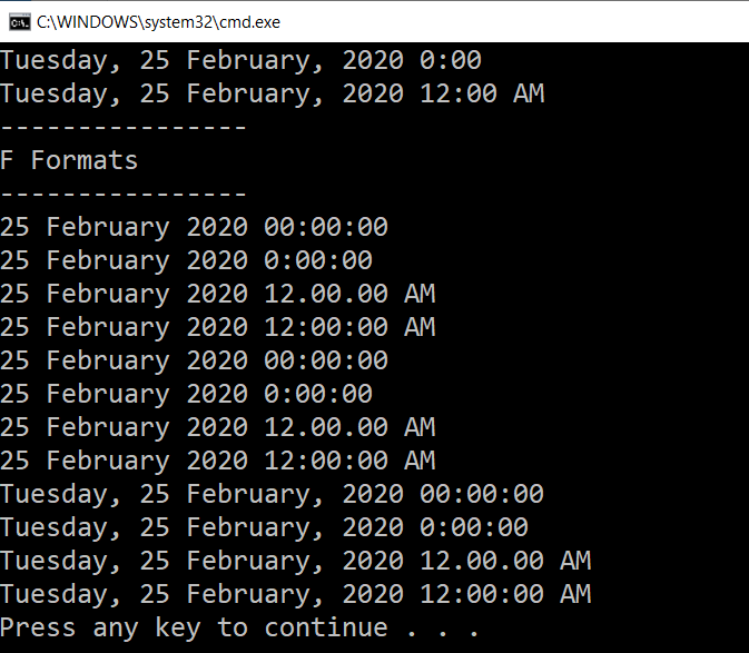 DateTime in C#