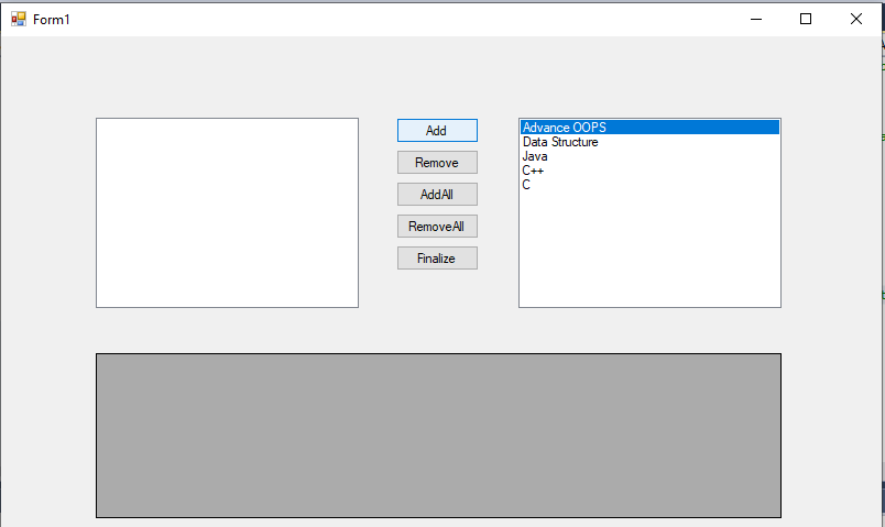 ListBox Control in C#