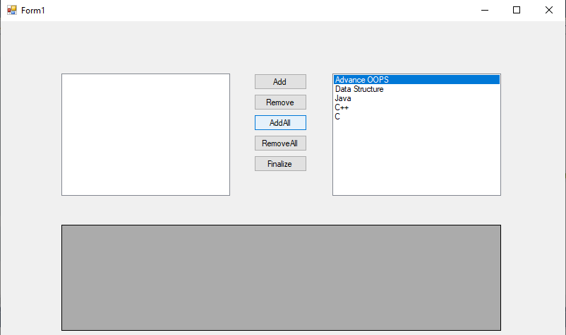 C#中的ListBox控件