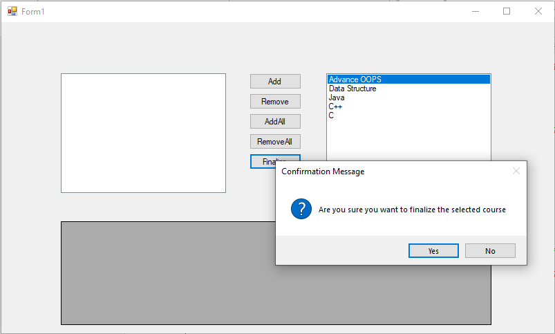 ListBox Control in C#