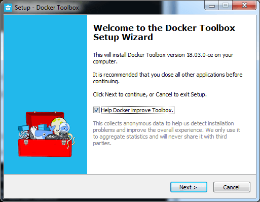在 Windows 上安装 docker