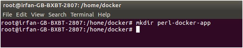 Docker Perl 应用程序 1