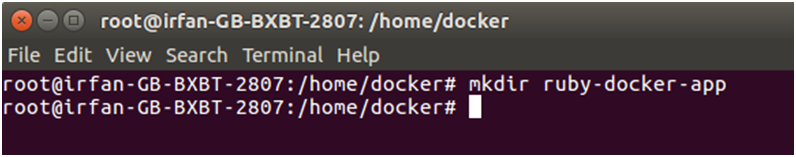 Docker Ruby 应用程序 1