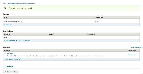 drupal 电子邮件通知