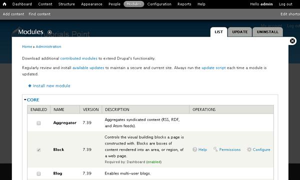 Drupal Block & Regions