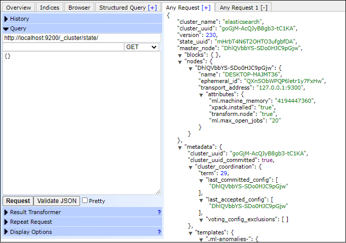 Elasticsearch Cluster APIs