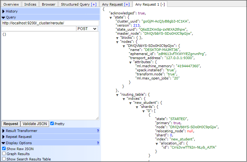 Elasticsearch Cluster APIs