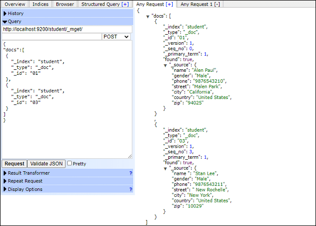 Elasticsearch Document APIs