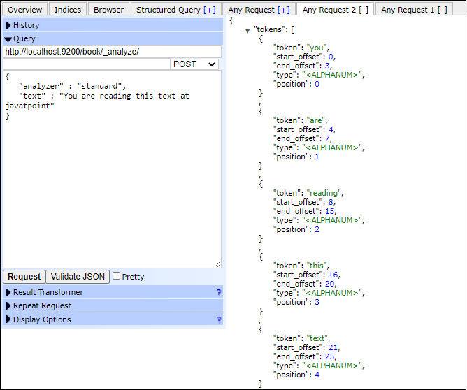 Elasticsearch Index APIs