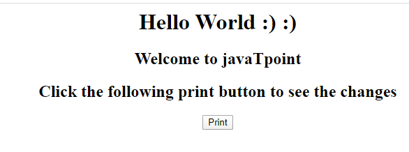 ES6 Page Printing