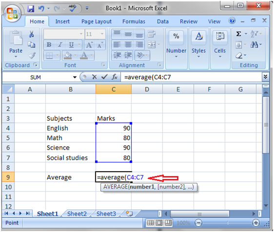 如何在Excel中计算平均值