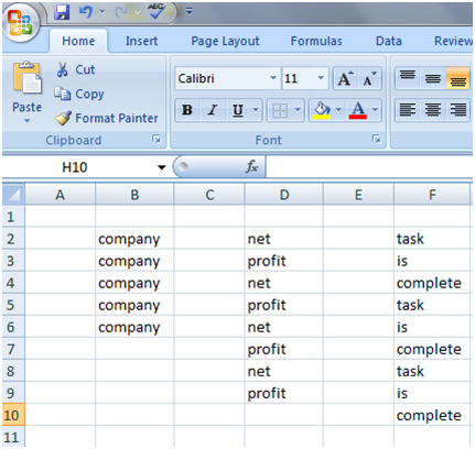 在Excel 2中使用文本填充手柄