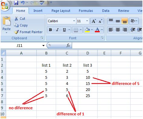在Excel 2中填充句柄