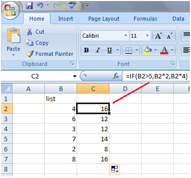 Excel如果函数具有计算3