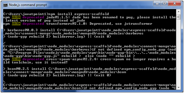 ExpressJs Scaffold 1