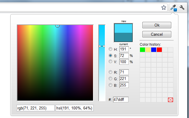 ColorZilla软件截图